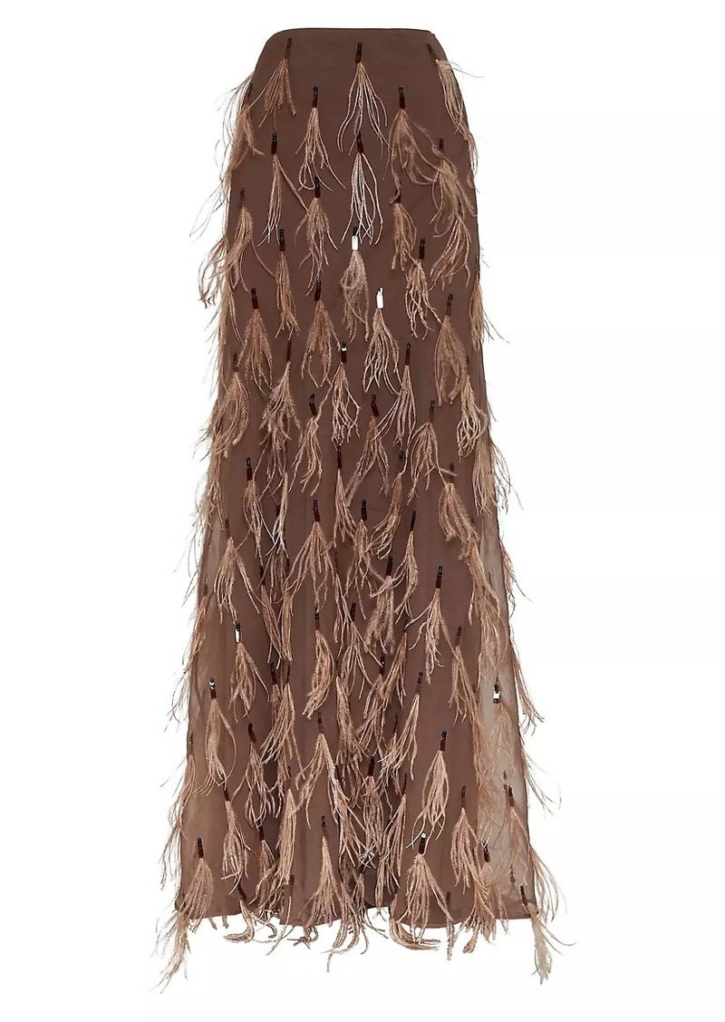 Brunello Cucinelli Crispy Silk Mermaid Skirt