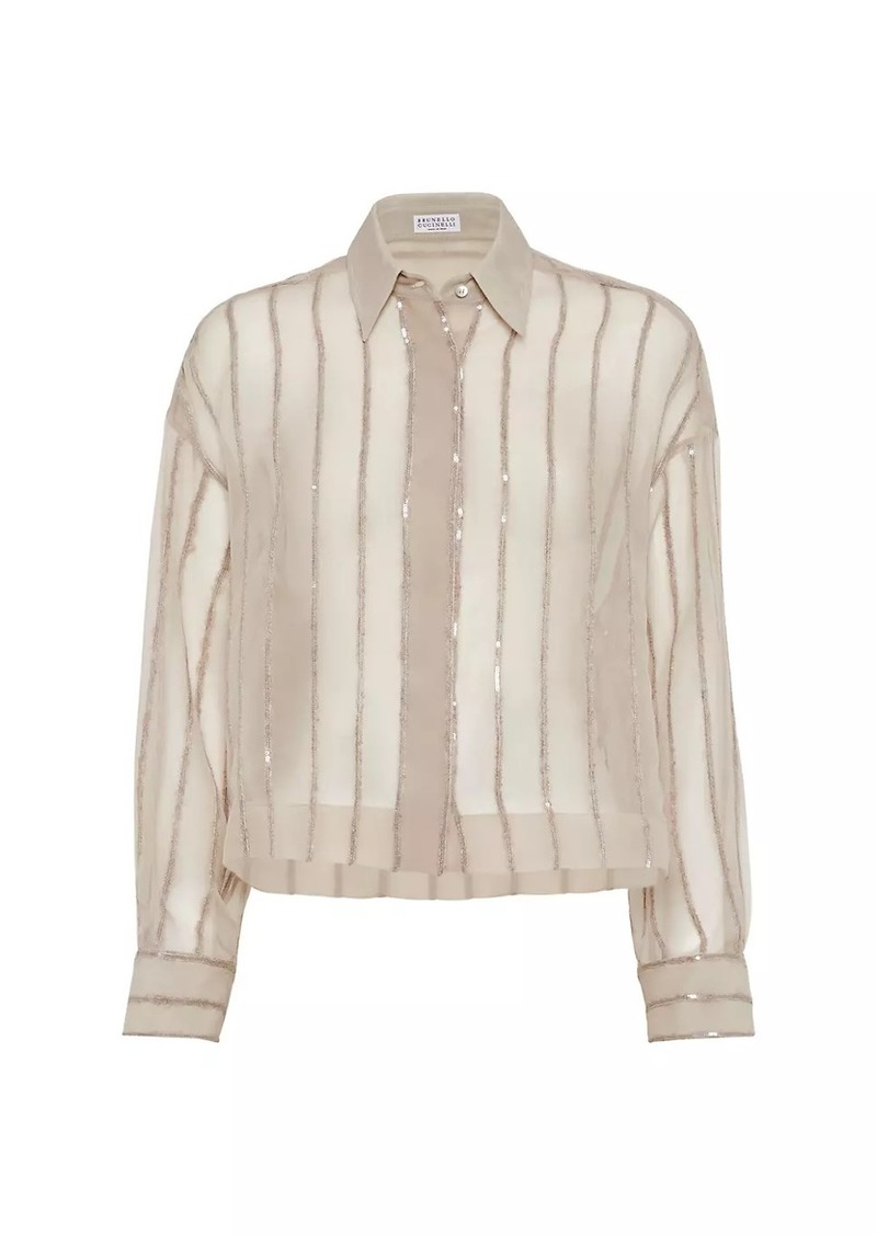 Brunello Cucinelli Crispy Silk Shirt