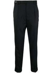 Brunello Cucinelli cropped virgin-wool tapered trousers