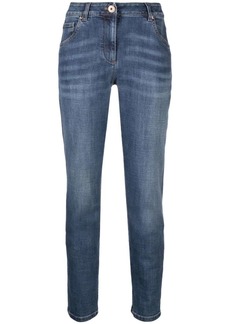 Brunello Cucinelli distressed-finish denim jeans