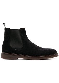 Brunello Cucinelli elasticated-panel chelsea leather boots