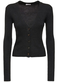 Brunello Cucinelli Embellished Rib Knit Cardigan