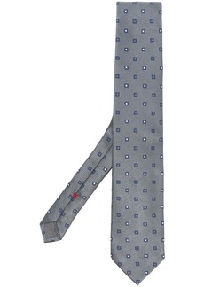 Brunello Cucinelli embroidered-pattern detail tie