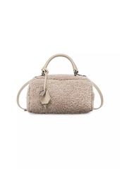 Brunello Cucinelli Explorer Small Boston Top Handle Bag in Curly Shearling