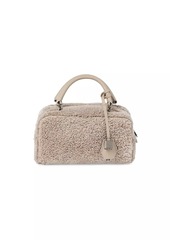 Brunello Cucinelli Explorer Small Boston Top Handle Bag in Curly Shearling