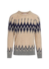 Brunello Cucinelli Fair Isle Alpaca-Blend Sweater