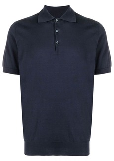 Brunello Cucinelli fine knit short-sleeved polo shirt