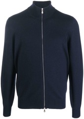 Brunello Cucinelli funnel neck zip-up cashmere jumper