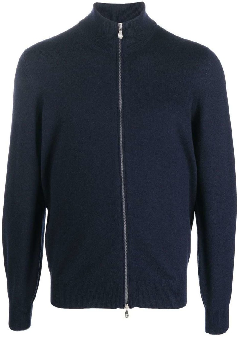 Brunello Cucinelli funnel neck zip-up cashmere jumper