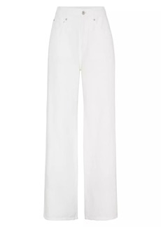 Brunello Cucinelli Garment Dyed Relaxed Jeans In Cotton And Linen Cover