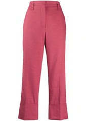 Brunello Cucinelli high-waisted cropped trousers