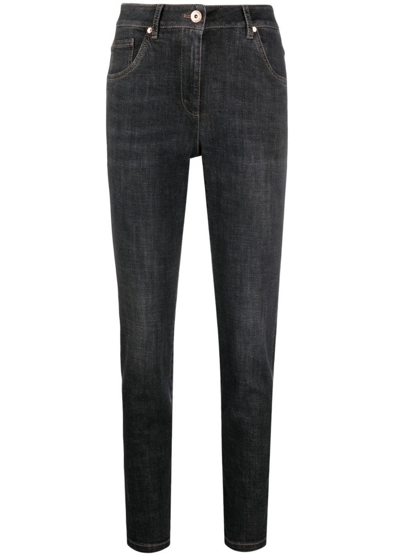 Brunello Cucinelli high-waisted skinny jeans