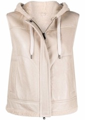 Brunello Cucinelli hooded shearling gilet