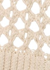 Brunello Cucinelli Juta Blend Open Knit Sweater