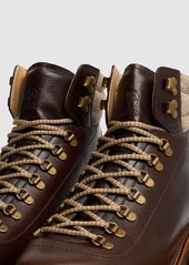 Brunello Cucinelli Lace-up Leather Hiking Boots