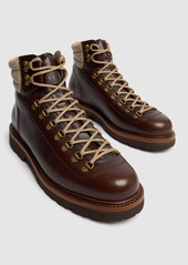 Brunello Cucinelli Lace-up Leather Hiking Boots