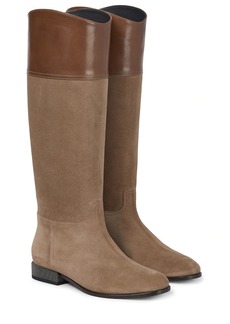 Brunello Cucinelli Leather and suede riding boots