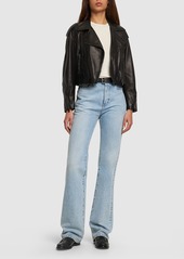 Brunello Cucinelli Leather Biker Jacket