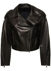 Brunello Cucinelli Leather Biker Jacket