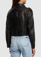 Brunello Cucinelli Leather Biker Jacket