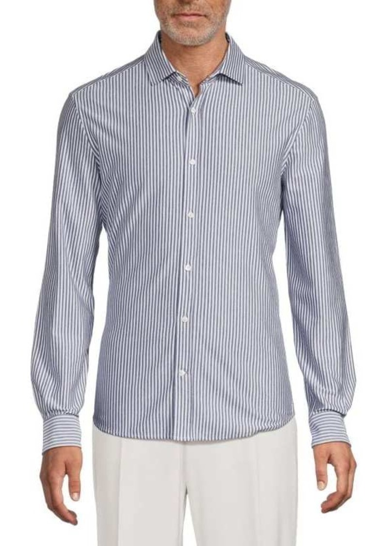 Brunello Cucinelli Leisure Fit Striped Shirt