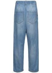Brunello Cucinelli Light Denim Wide Jeans