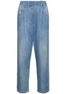 Brunello Cucinelli Light Denim Wide Jeans
