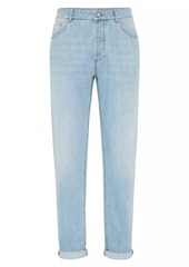 Brunello Cucinelli Lightweight Denim Traditional Fit Five Pocket Jeans
