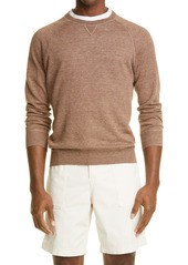 Men's Brunello Cucinelli Linen & Cotton Raglan Sweater