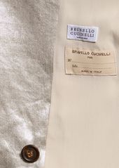 Brunello Cucinelli Metallic Linen Gabardine Jacket