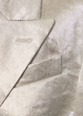 Brunello Cucinelli Metallic Linen Gabardine Jacket