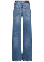 Brunello Cucinelli Mid Rise Denim Wide Jeans