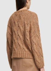 Brunello Cucinelli Mohair Blend Braided Knit Sweater