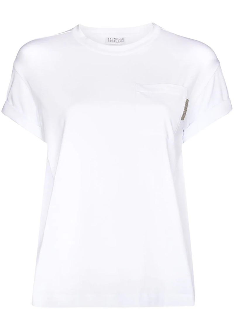 Brunello Cucinelli Monili crew-neck cotton T-shirt