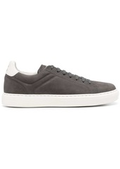 Brunello Cucinelli nubuck-leather low-top sneakers