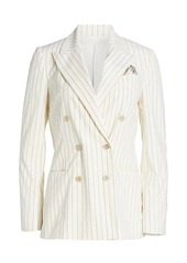Brunello Cucinelli Pinstripe Double Breasted Jacket