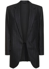 Brunello Cucinelli Pinstripe Wool Flannel Blazer