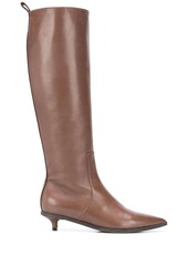 Brunello Cucinelli pointed toe knee-high boots