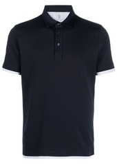 Brunello Cucinelli polo shirt with layered detail
