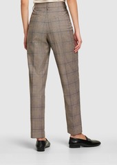 Brunello Cucinelli Prince Of Wales Wool Blend Pants