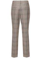 Brunello Cucinelli Prince Of Wales Wool Blend Pants