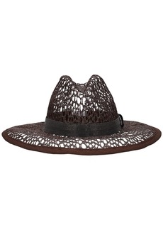 Brunello Cucinelli Raffia Effect Brimmed Hat