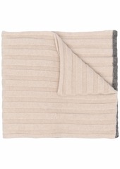 Brunello Cucinelli ribbed knit scarf