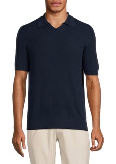 Brunello Cucinelli Ribbed Polo Sweater