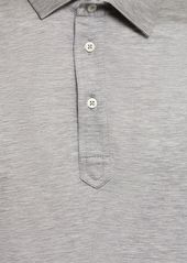 Brunello Cucinelli Silk & Cotton Jersey Polo