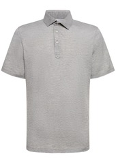 Brunello Cucinelli Silk & Cotton Jersey Polo