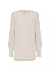 Brunello Cucinelli Silk Crepe De Chine T-Shirt