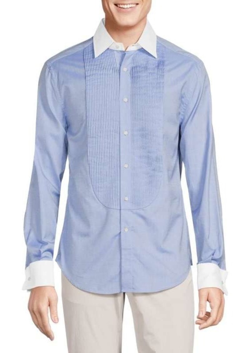 Brunello Cucinelli Slim Fit Pintuck Shirt