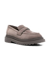 Brunello Cucinelli slip-on suede leather loafers