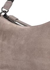 Brunello Cucinelli Small Softy Velour Leather Shoulder Bag
